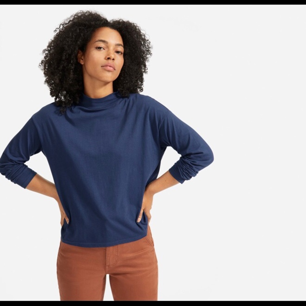 Everlane Square Mockneck Tee